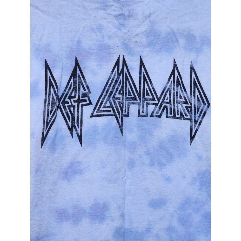 Def Leppard Long Sleeve Band T-Shirt High N Dry Plus Size 1X Tie-Dye - Picture 4 of 5